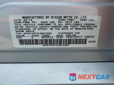 Zdjęcie 12 z 12 samochodu: 2020 INFINITI Q50 3.0T LUXE VIN:JN1EV7AP3LM203282 - miniatura