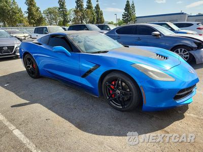Czwarte zdjęcie samochodu z boku: 2014 CHEVROLET CORVETTE STINGRAY 3LT VIN:1G1YF2D74E5124909 - miniatura