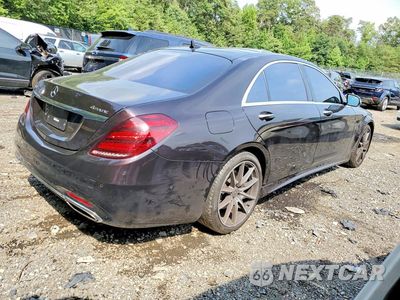 Trzecie zdjęcie samochodu z tyłu: 2018 MERCEDES-BENZ S 560 4MATIC VIN:WDDUG8GB8JA347161 - miniatura
