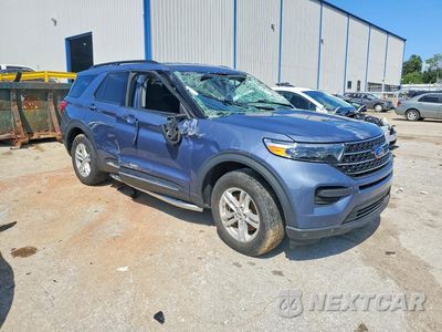 Czwarte zdjęcie samochodu z boku: 2021 FORD EXPLORER XLT VIN:1FMSK8DH0MGB42083 - miniatura