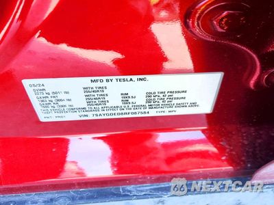 Zdjęcie 13 z 13 samochodu: 2024 TESLA MODEL Y VIN:7SAYGDED8RF087584 - miniatura