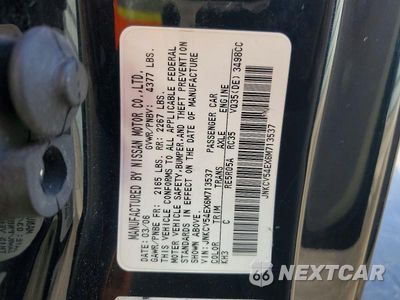 Zdjęcie 12 z 12 samochodu: 2006 INFINITI G35 BASE VIN:JNKCV54EX6M713537 - miniatura