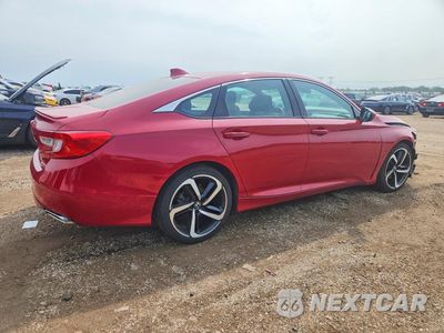 Trzecie zdjęcie samochodu z tyłu: 2019 HONDA ACCORD SPORT VIN:1HGCV1F33KA145344 - miniatura