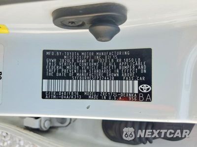 Zdjęcie 12 z 12 samochodu: 2015 TOYOTA COROLLA LE PLUS VIN:5YFBURHE5FP274438 - miniatura