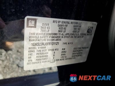 Zdjęcie 14 z 14 samochodu: 2015 GMC YUKON XL DENALI VIN:1GKS2JKJ8FR131121 - miniatura