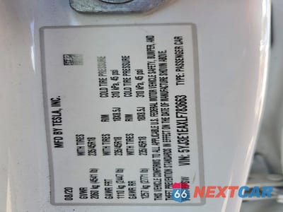 Zdjęcie 13 z 13 samochodu: 2020 TESLA MODEL 3 VIN:5YJ3E1EAXLF783663 - miniatura
