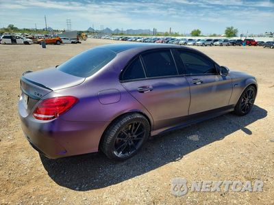 Trzecie zdjęcie samochodu z tyłu: 2017 MERCEDES-BENZ C 43 4MATIC AMG VIN:55SWF6EB2HU201366 - miniatura