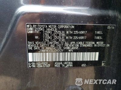 Zdjęcie 13 z 13 samochodu: 2016 TOYOTA RAV4 LE VIN:JTMBFREV2GJ090529 - miniatura