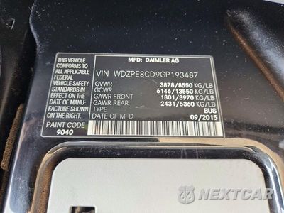 Zdjęcie 13 z 13 samochodu: 2016 MERCEDES-BENZ SPRINTER 2500 VIN:WDZPE8CD9GP193487 - miniatura