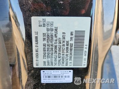 Zdjęcie 13 z 13 samochodu: 2017 HONDA ODYSSEY EXL VIN:5FNRL5H61HB016032 - miniatura