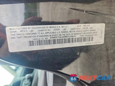 Zdjęcie 12 z 12 samochodu: 2011 VOLKSWAGEN JETTA SE VIN:3VWDZ7AJ2BM316830 - miniatura