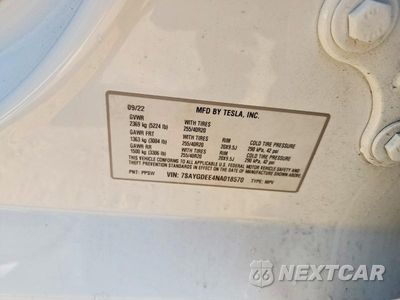 Zdjęcie 13 z 13 samochodu: 2022 TESLA MODEL Y VIN:7SAYGDEE4NA018570 - miniatura