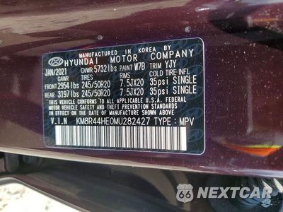 Zdjęcie 13 z 13 samochodu: 2021 HYUNDAI PALISADE SEL VIN:KM8R44HE0MU282427 - miniatura