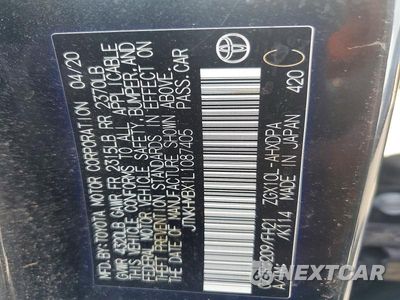 Zdjęcie 12 z 12 samochodu: 2020 TOYOTA C-HR LE VIN:JTNKHMBX1L1087405 - miniatura