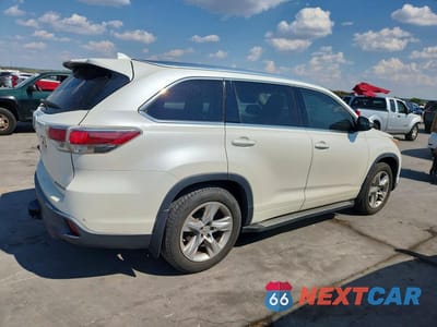 Trzecie zdjęcie samochodu z tyłu: 2014 TOYOTA HIGHLANDER LIMITED VIN:5TDDKRFH6ES028029 - miniatura