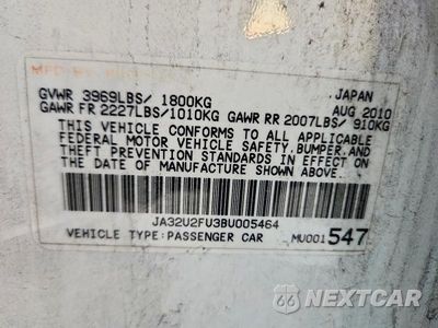 Zdjęcie 12 z 12 samochodu: 2011 MITSUBISHI LANCER ES/ES SPORT VIN:JA32U2FU3BU005464 - miniatura
