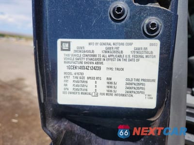 Zdjęcie 12 z 12 samochodu: 2004 CHEVROLET SILVERADO K1500 VIN:1GCEK14VX4Z124239 - miniatura