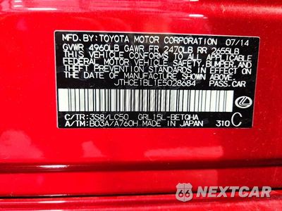 Zdjęcie 12 z 12 samochodu: 2014 LEXUS GS 350 VIN:JTHCE1BL1E5028684 - miniatura