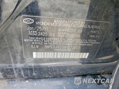 Zdjęcie 12 z 12 samochodu: 2011 HYUNDAI SONATA GLS VIN:5NPEB4AC0BH232653 - miniatura