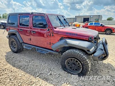 Czwarte zdjęcie samochodu z boku: 2021 JEEP WRANGLER UNLIMITED SPORT VIN:1C4HJXDN7MW801476 - miniatura