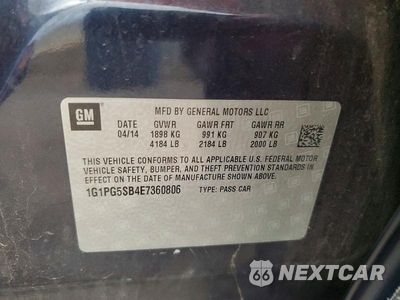 Zdjęcie 12 z 12 samochodu: 2014 CHEVROLET CRUZE LTZ VIN:1G1PG5SB4E7360806 - miniatura
