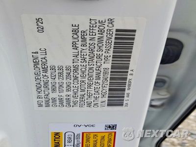 Zdjęcie 12 z 12 samochodu: 2025 HONDA ACCORD LX VIN:1HGCY1F21SA019918 - miniatura