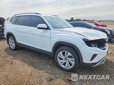 Czwarte zdjęcie samochodu z boku: 2021 VOLKSWAGEN ATLAS SE VIN:1V2JR2CA1MC554323 - miniatura