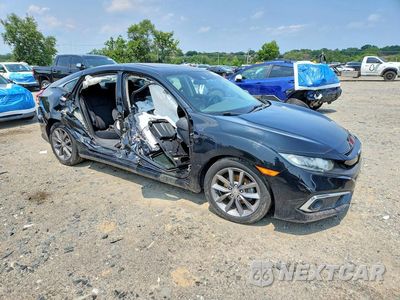 Czwarte zdjęcie samochodu z boku: 2019 HONDA CIVIC EX VIN:19XFC1F30KE209788 - miniatura