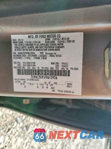 Zdjęcie 12 z 12 samochodu: 2015 LINCOLN MKZ VIN:3LN6L2G93FR612926 - miniatura