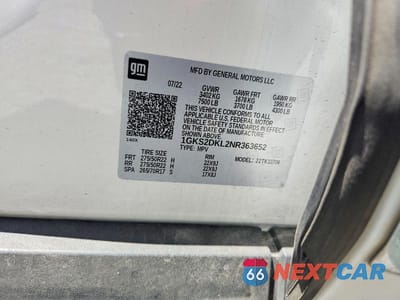 Zdjęcie 12 z 12 samochodu: 2022 GMC YUKON DENALI VIN:1GKS2DKL2NR363652 - miniatura