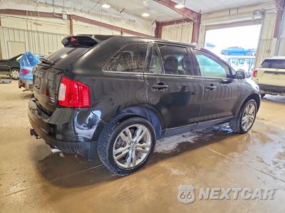 Trzecie zdjęcie samochodu z tyłu: 2014 FORD EDGE SEL VIN:2FMDK4JCXEBB65132 - miniatura