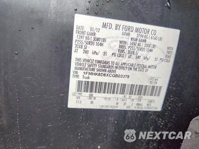 Zdjęcie 13 z 13 samochodu: 2012 FORD EXPLORER XLT VIN:1FMHK8D8XCGB03378 - miniatura