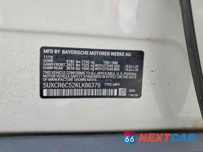 Zdjęcie 12 z 12 samochodu: 2019 BMW X5 XDRIVE40I VIN:5UXCR6C52KLK86379 - miniatura