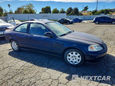 Czwarte zdjęcie samochodu z boku: 1999 HONDA CIVIC DX VIN:1HGEJ6129XL057281 - miniatura