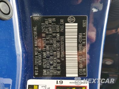 Zdjęcie 12 z 12 samochodu: 2025 TOYOTA CAMRY LE VIN:4T1DAACK9SU201260 - miniatura
