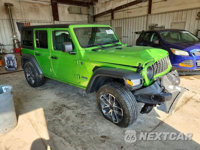 Czwarte zdjęcie samochodu z boku: 2025 JEEP WRANGLER SPORT 4XE VIN:1C4RJXN63SW580497 - miniatura