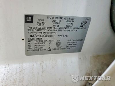 Zdjęcie 13 z 13 samochodu: 2016 GMC YUKON XL DENALI VIN:1GKS2HKJ0GR300834 - miniatura
