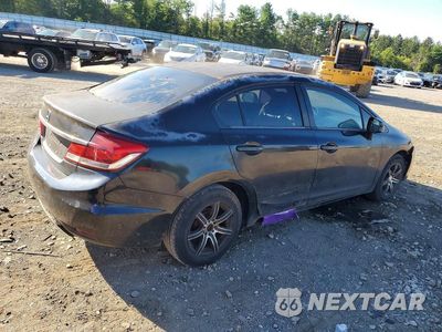 Trzecie zdjęcie samochodu z tyłu: 2013 HONDA CIVIC LX VIN:2HGFB2F54DH523768 - miniatura