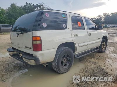 Trzecie zdjęcie samochodu z tyłu: 2001 CHEVROLET TAHOE C1500 VIN:1GNEC13T11J151635 - miniatura