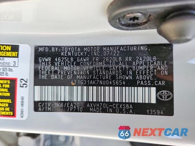 Zdjęcie 12 z 12 samochodu: 2022 TOYOTA CAMRY HYBRID SE VIN:4T1G31AK7NU045654 - miniatura
