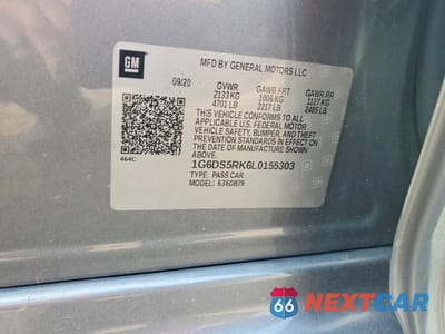 Zdjęcie 13 z 13 samochodu: 2020 CADILLAC CT5 LUXURY VIN:1G6DS5RK6L0155303 - miniatura