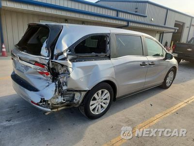 Trzecie zdjęcie samochodu z tyłu: 2019 HONDA ODYSSEY LX VIN:5FNRL6H26KB115844 - miniatura