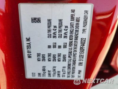 Zdjęcie 13 z 13 samochodu: 2023 TESLA MODEL 3 VIN:5YJ3E1EA0PF448322 - miniatura
