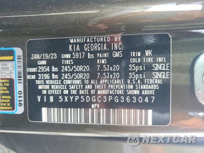Zdjęcie 13 z 13 samochodu: 2023 KIA TELLURIDE SX-PRESTIGE VIN:5XYP5DGC3PG363047 - miniatura