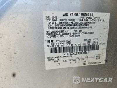 Zdjęcie 14 z 14 samochodu: 2011 FORD FLEX SEL VIN:2FMGK5CC2BBD30361 - miniatura