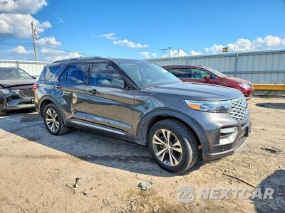 Czwarte zdjęcie samochodu z boku: 2020 FORD EXPLORER PLATINUM VIN:1FM5K8HCXLGA59545 - miniatura