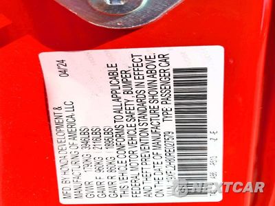 Zdjęcie 12 z 12 samochodu: 2024 HONDA CIVIC SPORT VIN:19XFL2H80RE027579 - miniatura