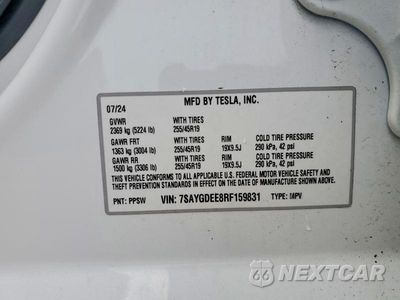 Zdjęcie 13 z 13 samochodu: 2024 TESLA MODEL Y VIN:7SAYGDEE8RF159831 - miniatura