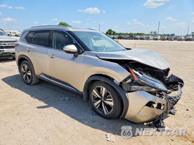 Czwarte zdjęcie samochodu z boku: 2021 NISSAN ROGUE SL VIN:JN8AT3CA3MW020686 - miniatura