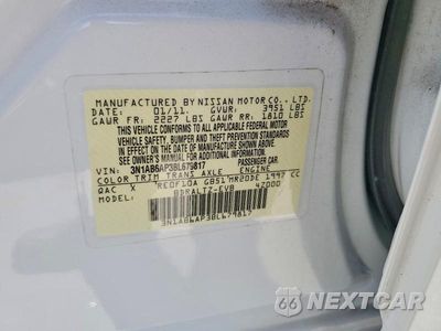 Zdjęcie 12 z 12 samochodu: 2011 NISSAN SENTRA 2.0 VIN:3N1AB6AP3BL679817 - miniatura
